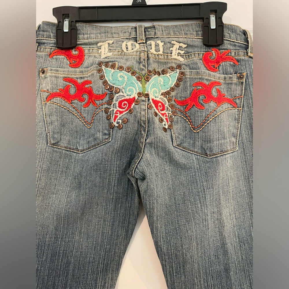 Vintage People for Peace Butterfly jeans - Picture 2 of 12